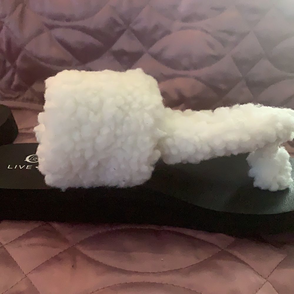 Fuzzy Band Flip Flops  - Picture 3 of 5